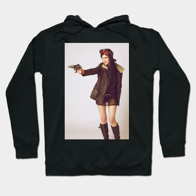 Dieselpunk Girl Hoodie by jcreation